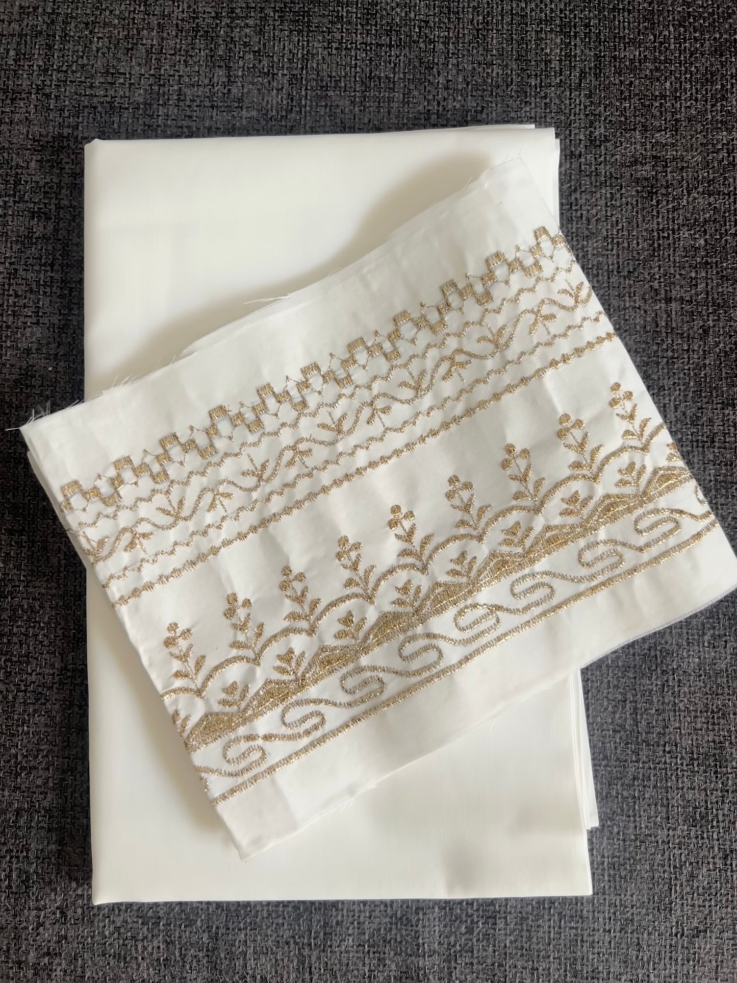 Unstitched Farshi Shalwar - Golden