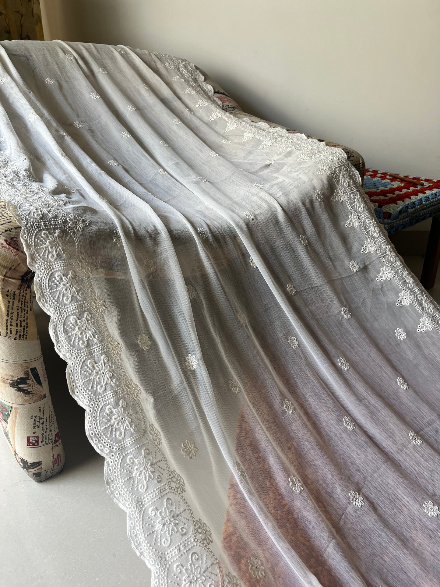 Dyeable Chiffon Dupatta D#6