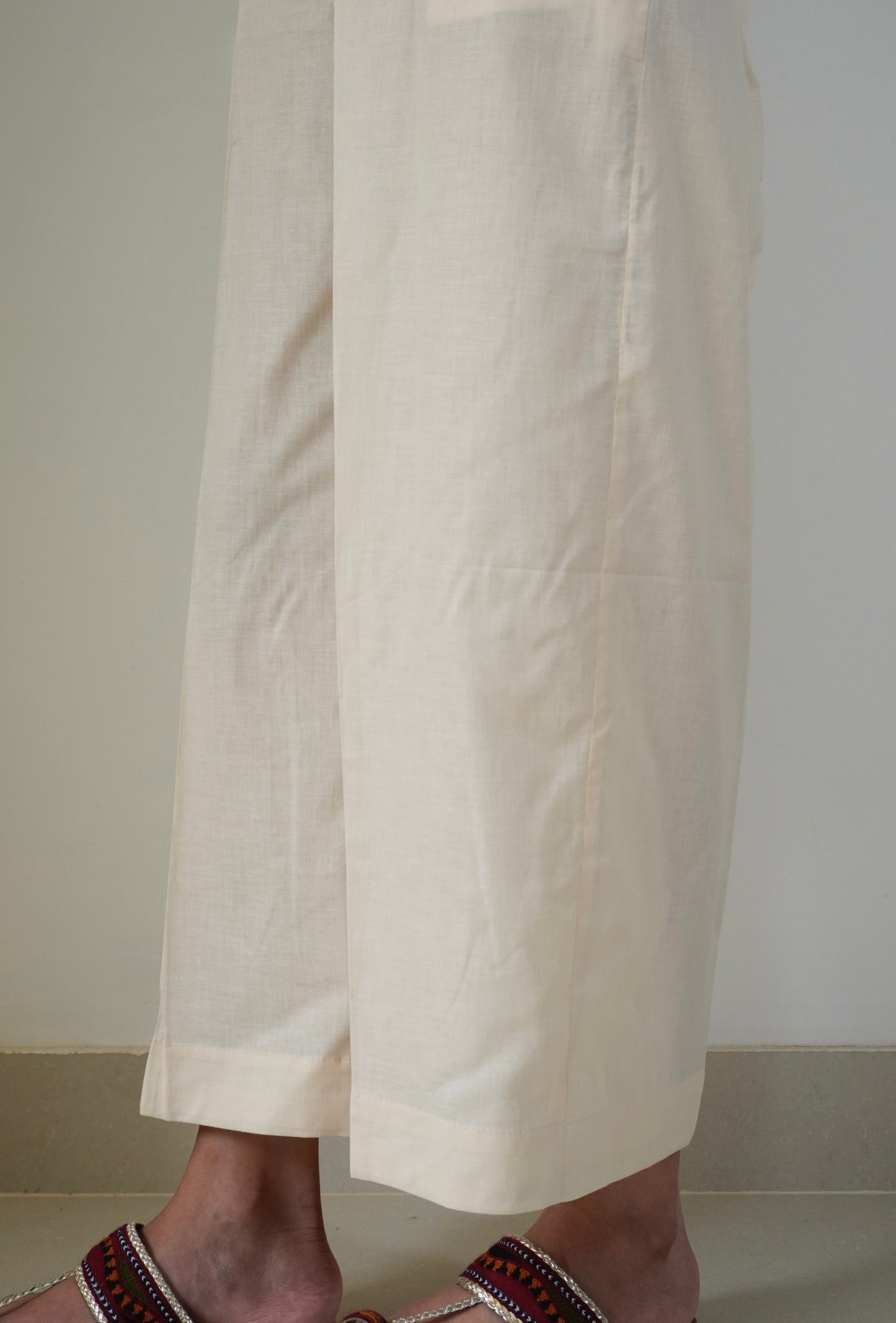 Plain Trousers - Beige