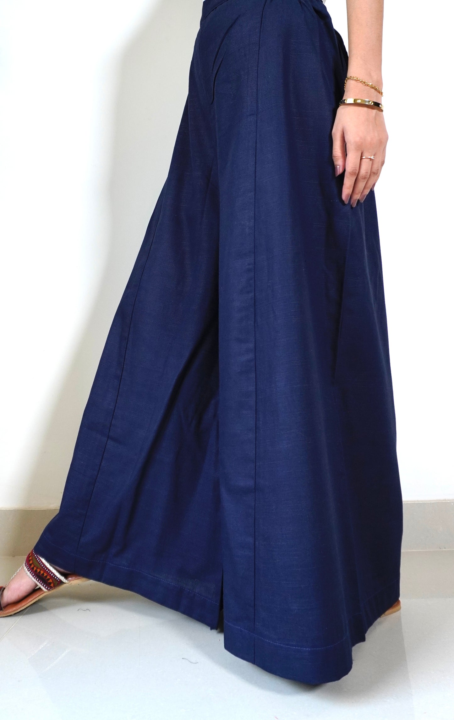 Classic Khaddar Ijaar - Navy Blue