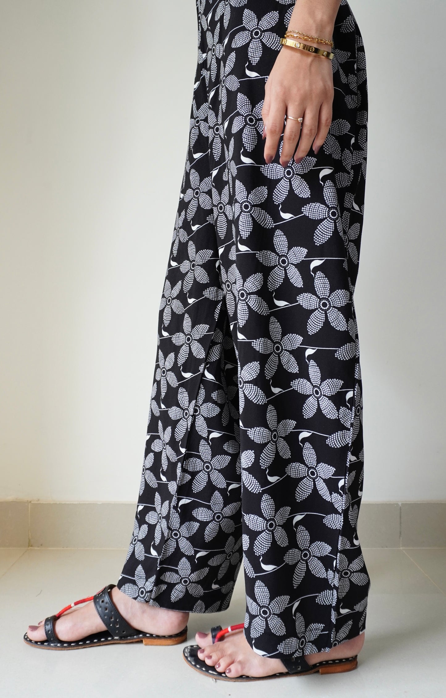 Printed Pajamas D#1 - Black