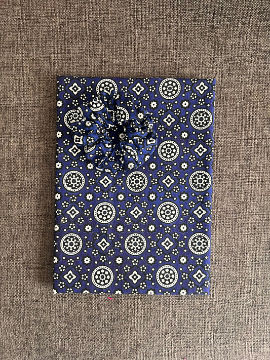 Ajrak Shirt + Scrunchie - Blue