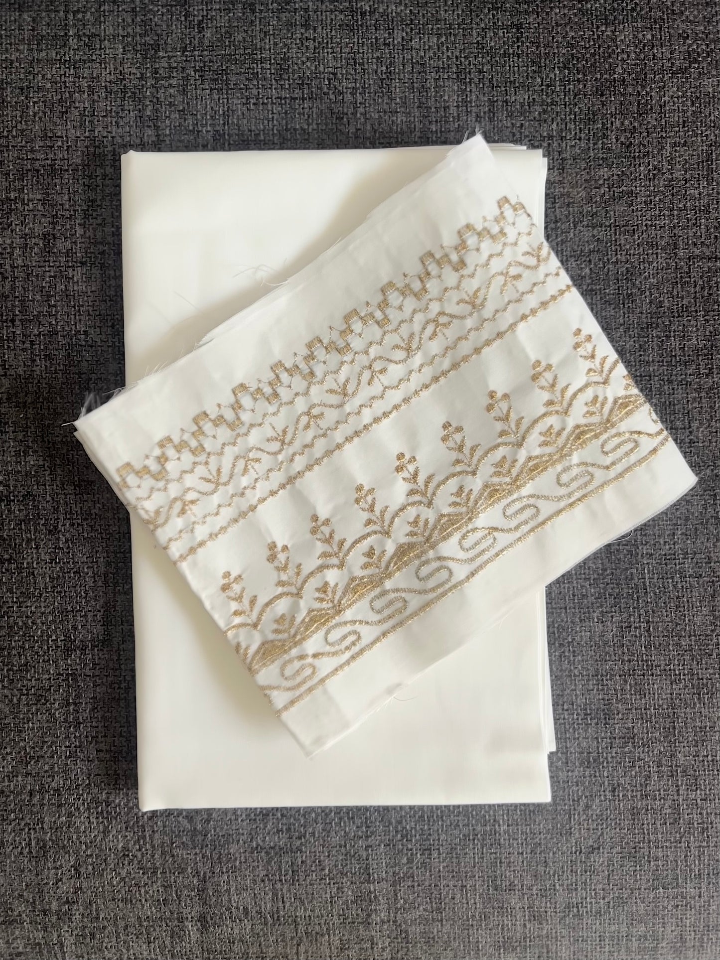 Unstitched Farshi Shalwar - Golden