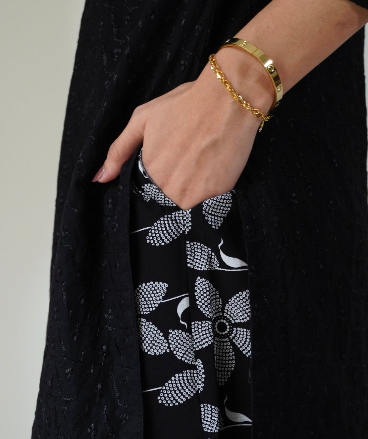 Printed Pajamas D#1 - Black