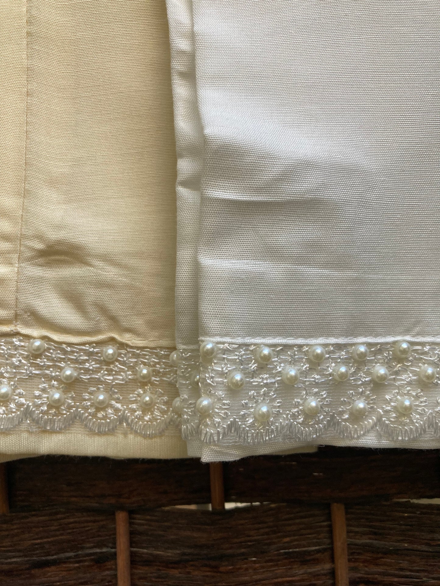 Pearl Trousers - Cotton Silk - Beige