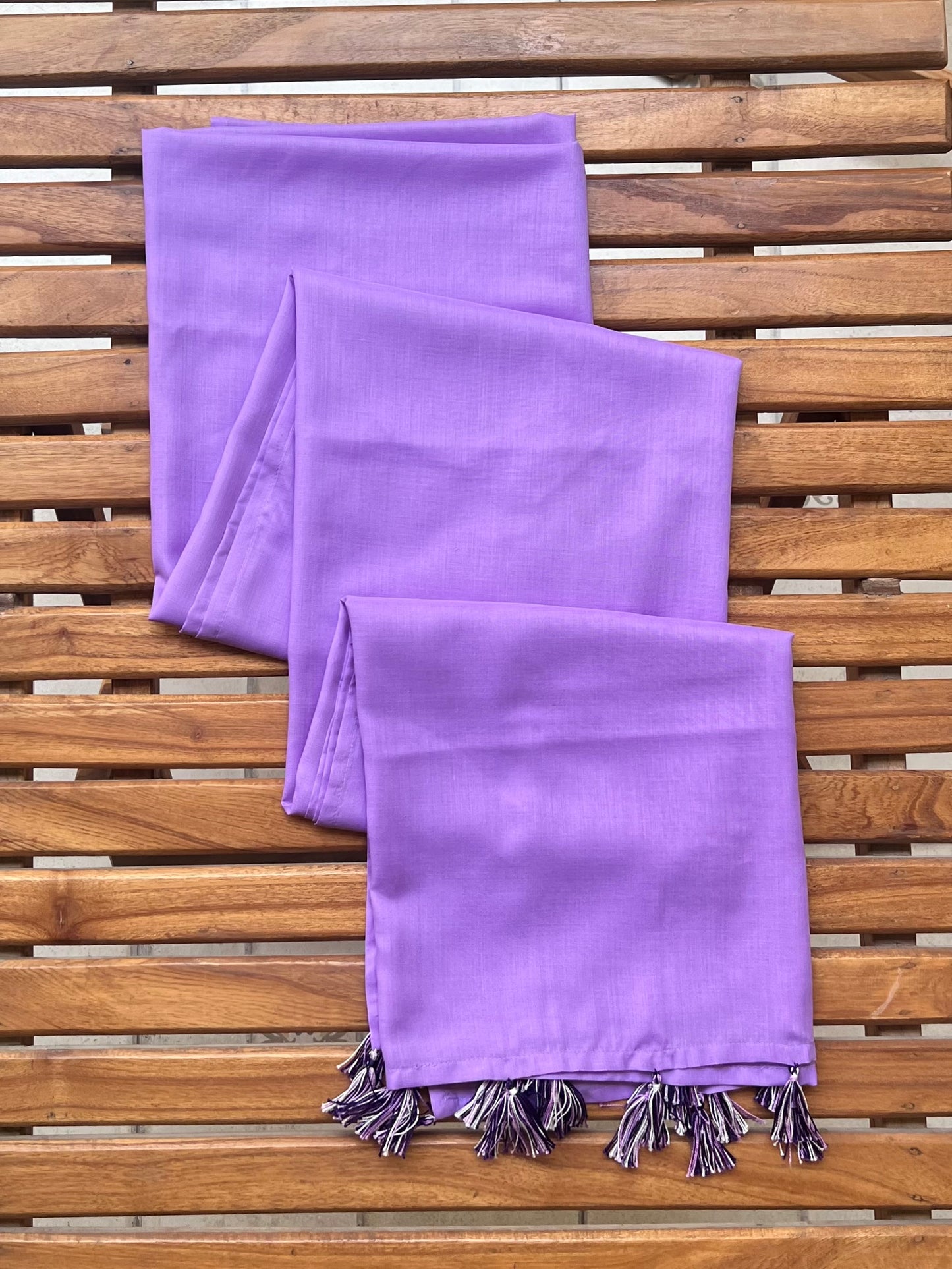 Purple Namaz Dupatta with Tassels