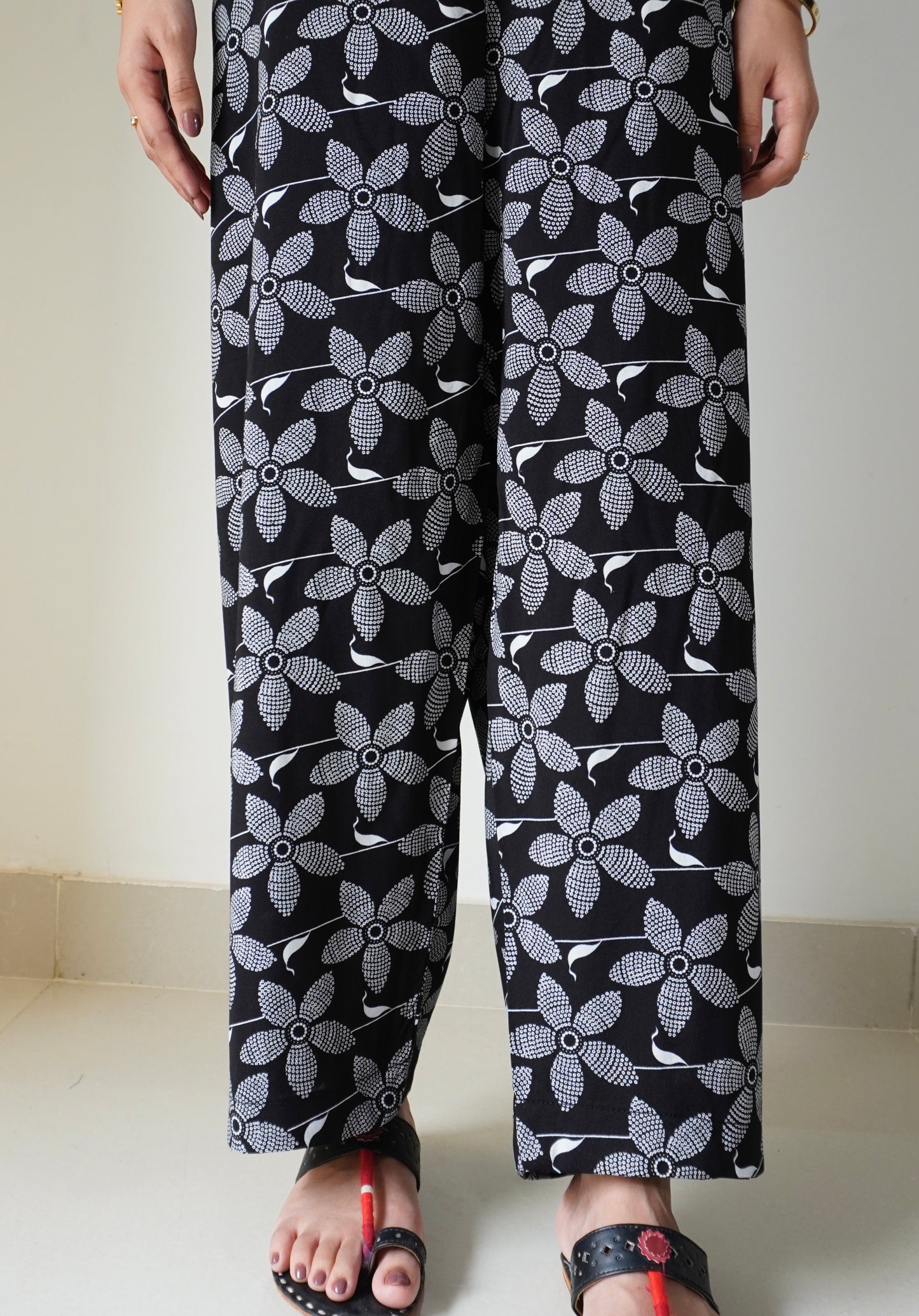 Printed Pajamas D#1 - Black