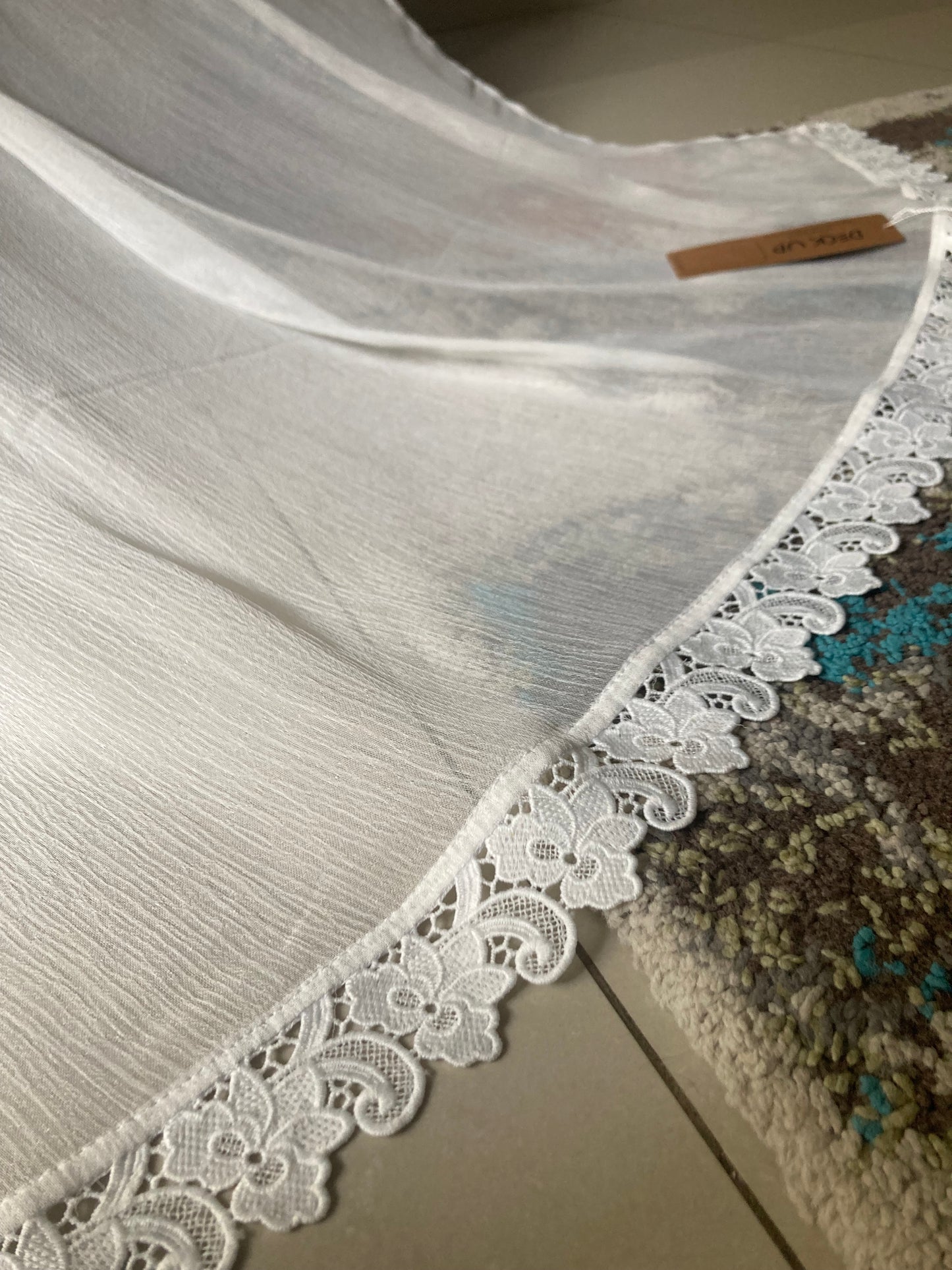 Chiffon Dupatta - White - D#5