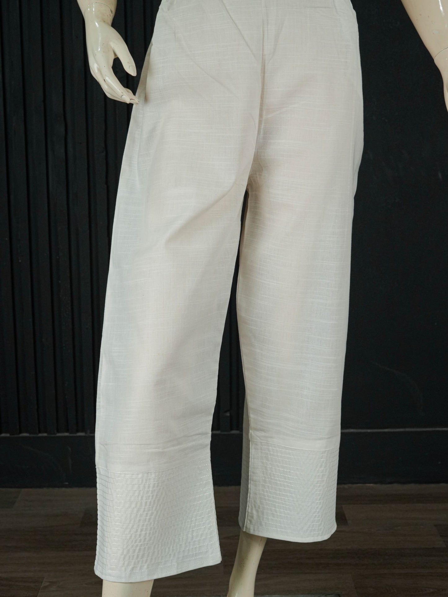 Khaddar Culottes - White
