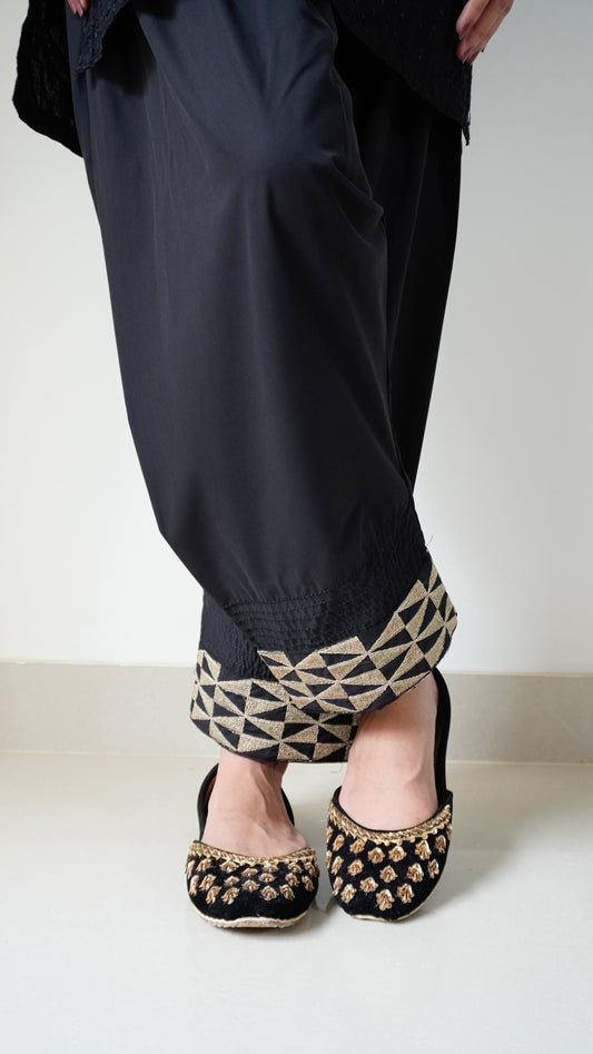 Zari Shalwar - Black