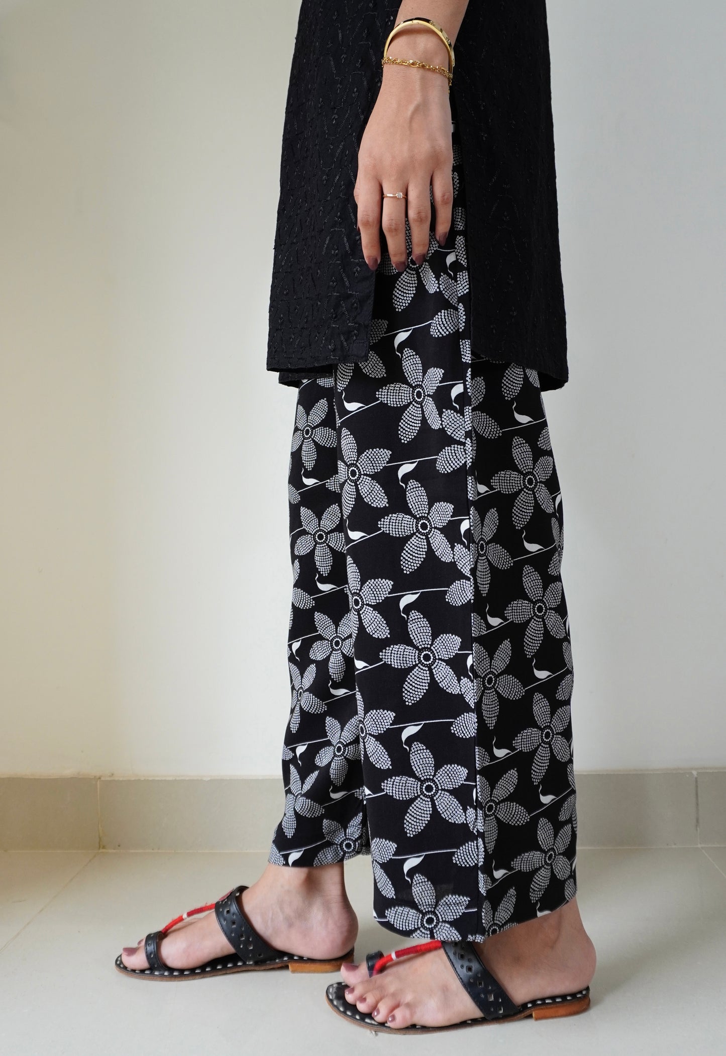 Printed Pajamas D#1 - Black
