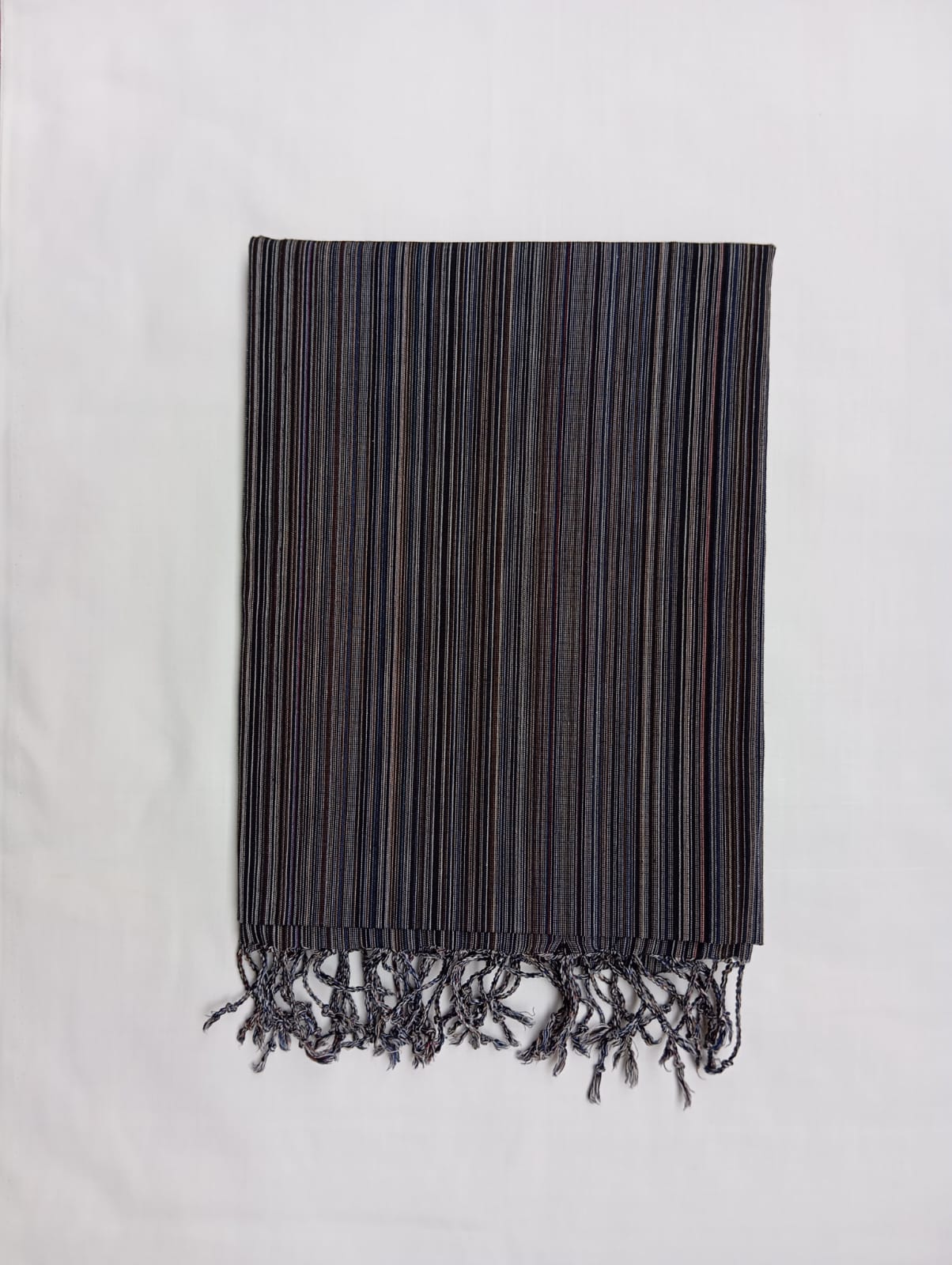 Khadi Style Dupatta - Black