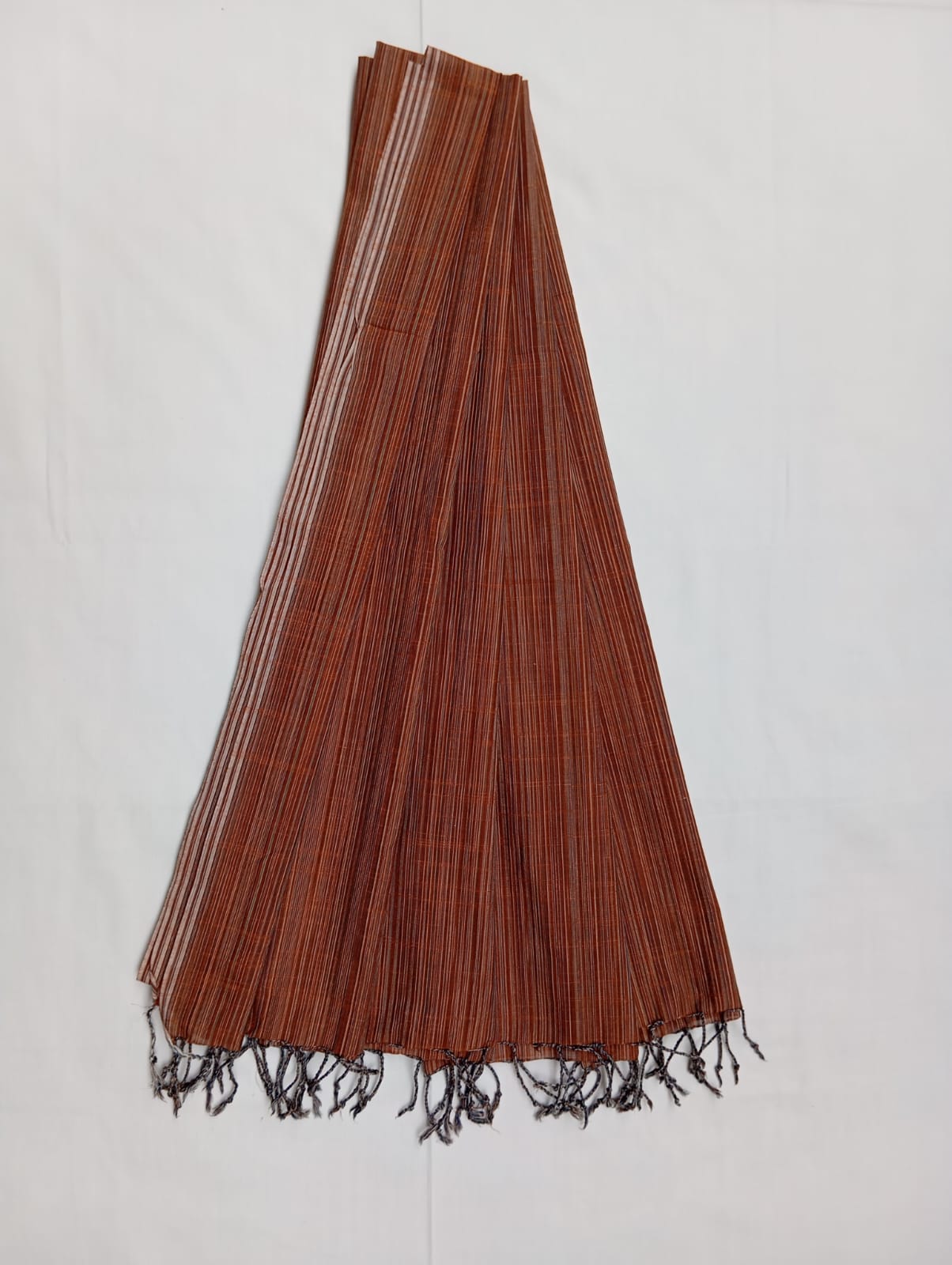 Khadi Style Dupatta - Brown