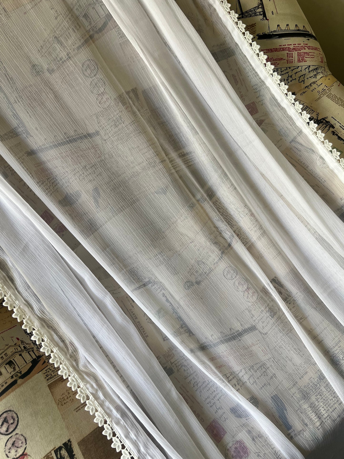 Chiffon Dupatta - White - D#21