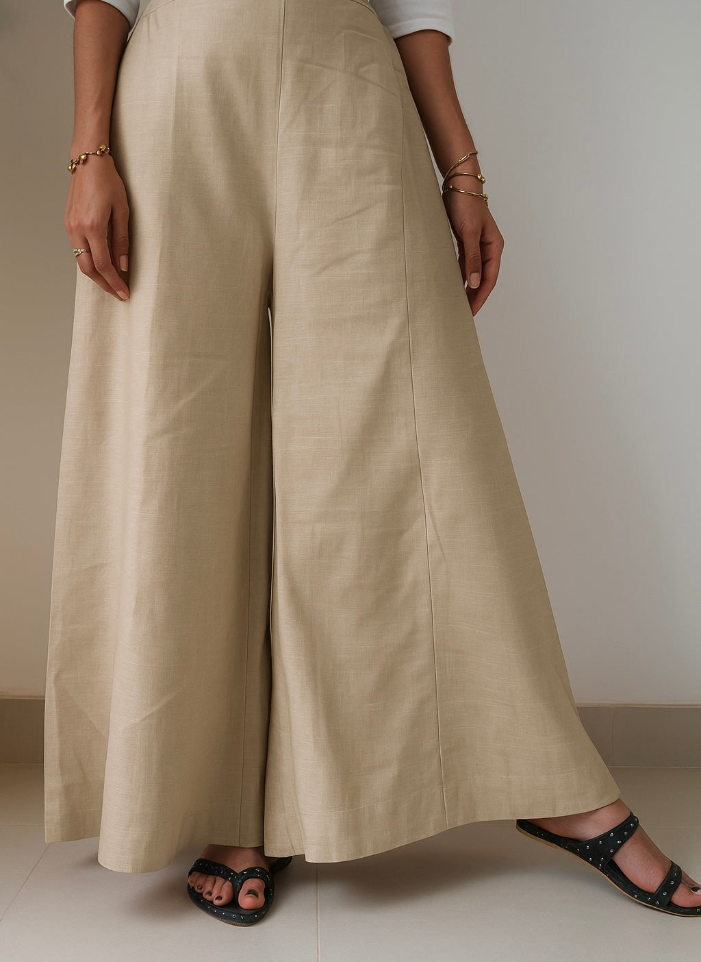 Class Khaddar Ijaar - Khaki Beige