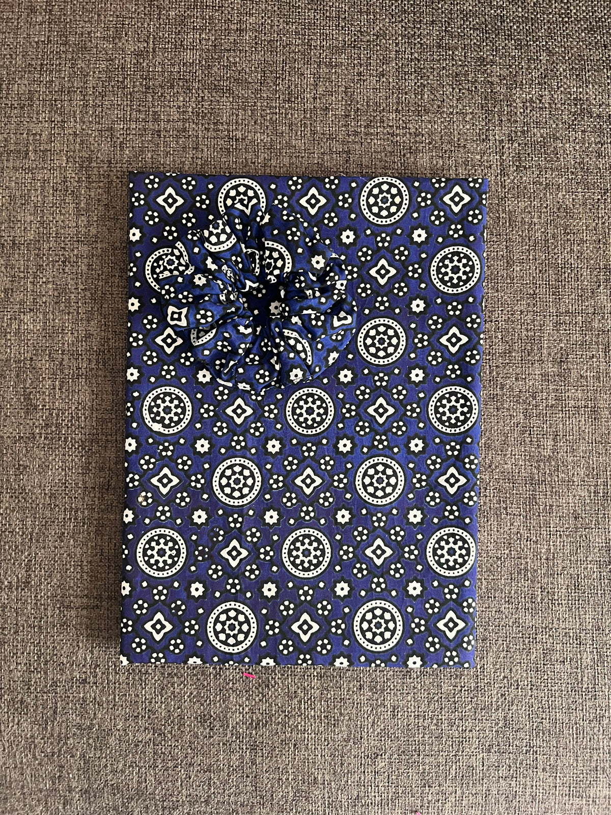 Ajrak Shirt + Scrunchie - Blue