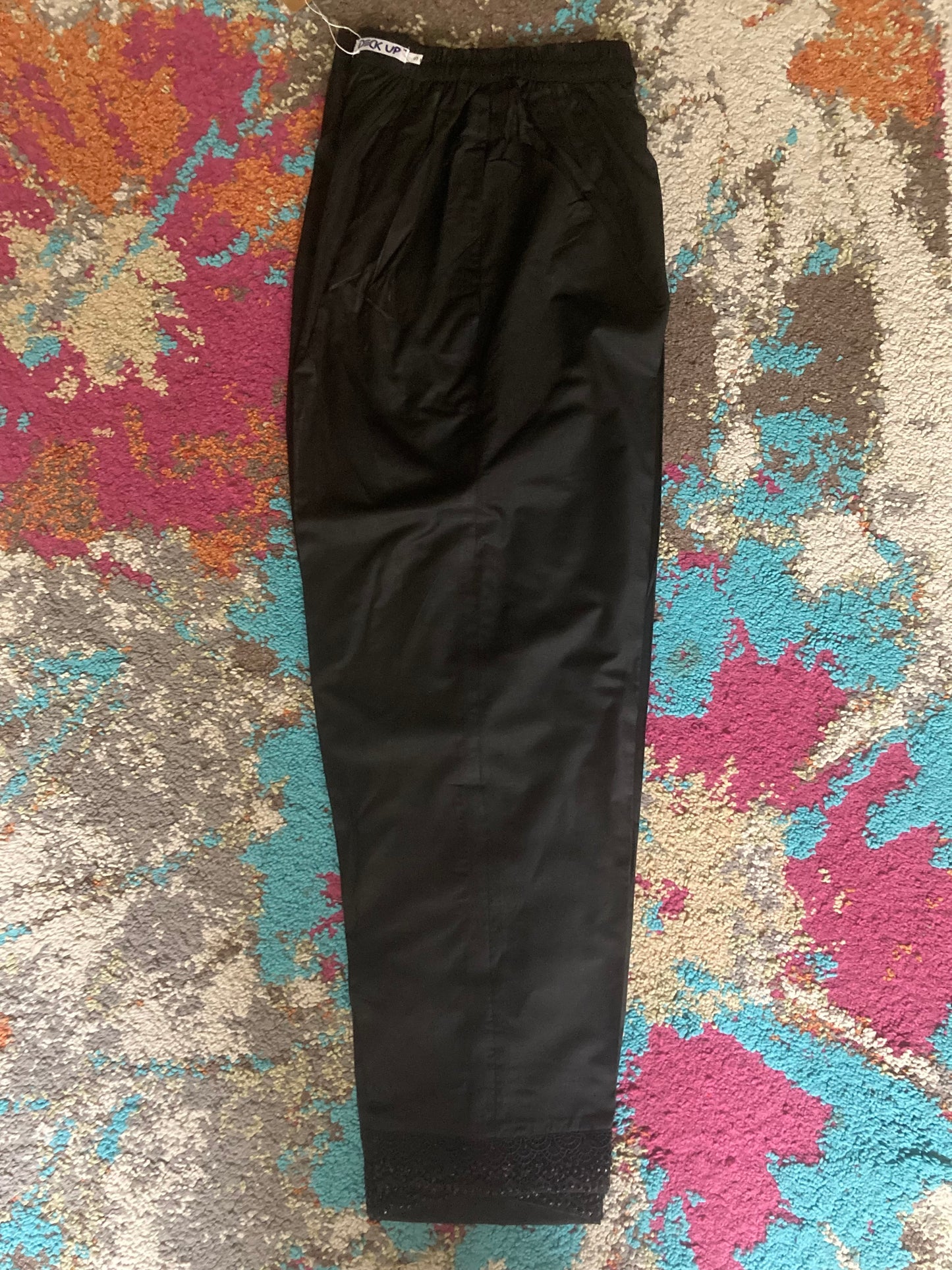 Pearl Trousers - Cotton Silk - Black