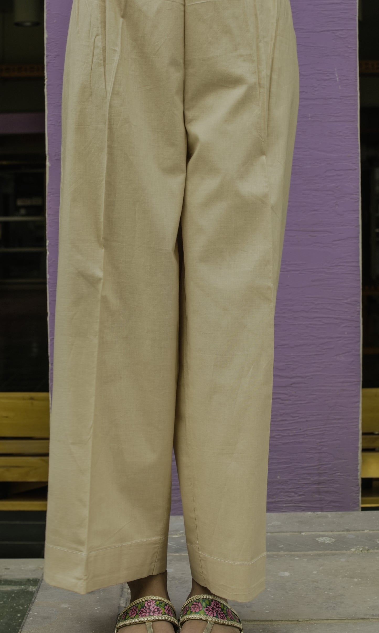 Plain Trousers Khaaki