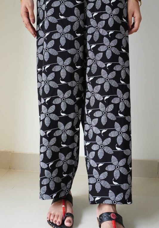 Printed Pajamas D#1 - Black
