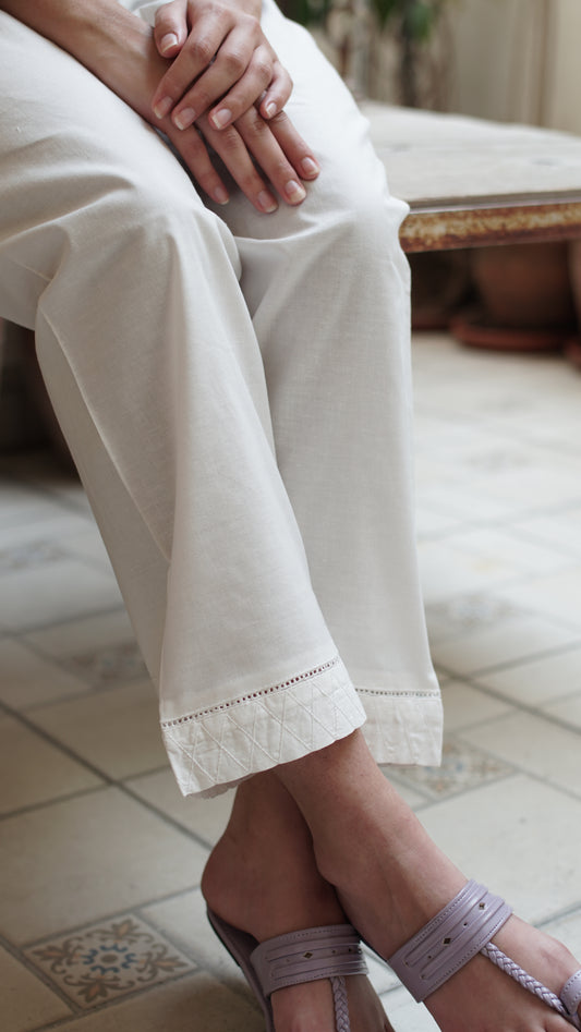 Siri Shalwar White