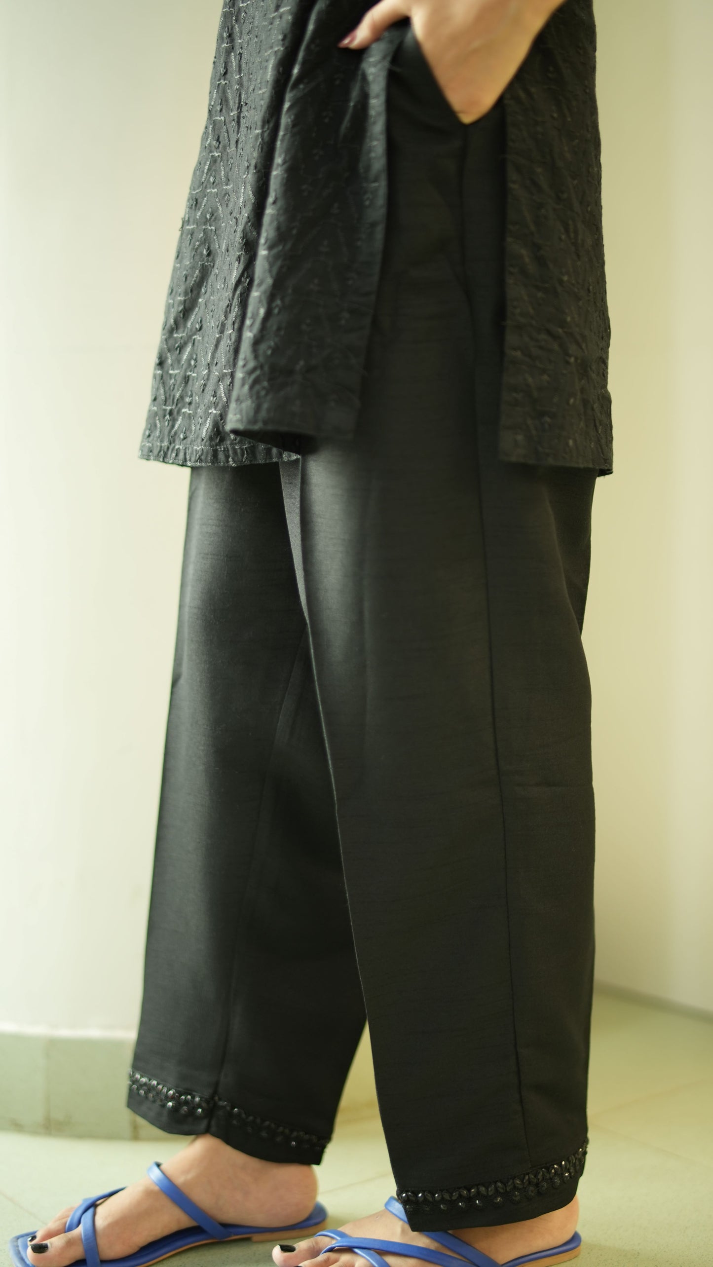 Sunflower Raw Silk Trousers