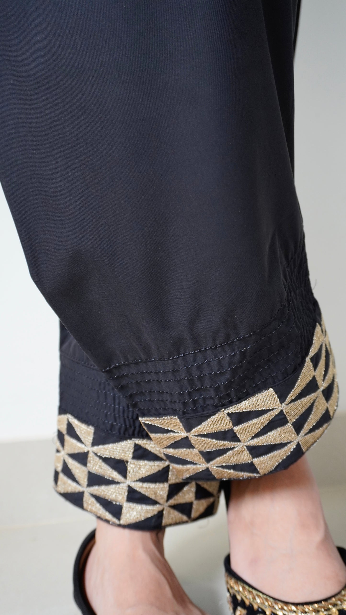 Zari Shalwar - Black