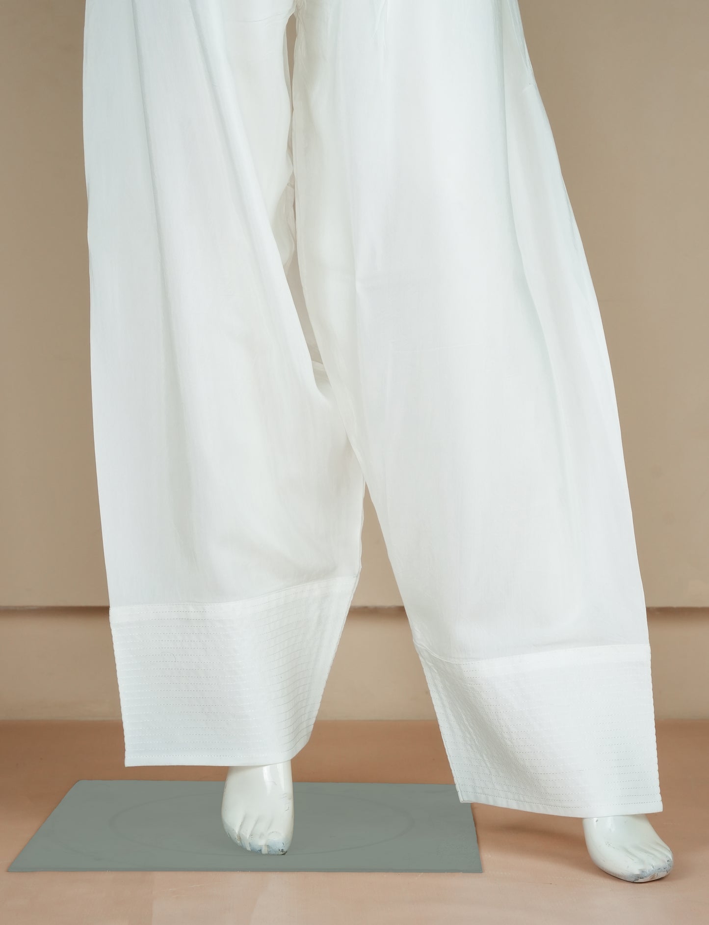 Farshi Shalwar - White