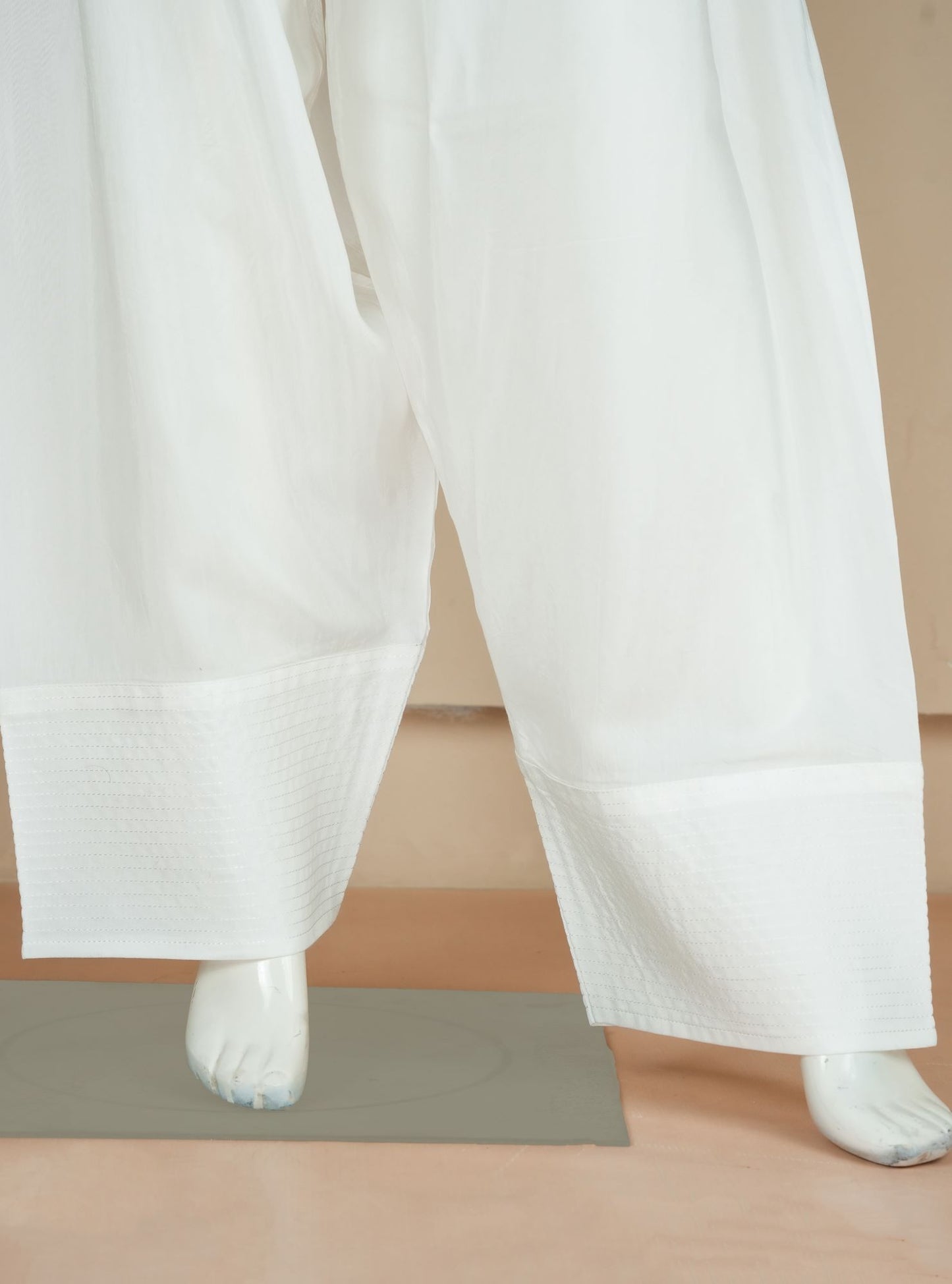 Farshi Shalwar - White